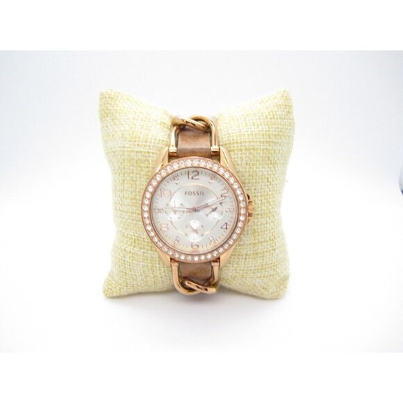 Women's Fossil Crystals Quartz WR Analog Dial Causal Round Watch (F31) - Picture 4 of 12